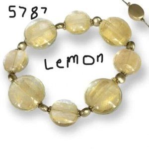 Premier Designs Lemon Stretch Bracelet